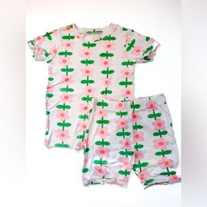 Old Navy Kids Pajama Set - Pink and Green Floral